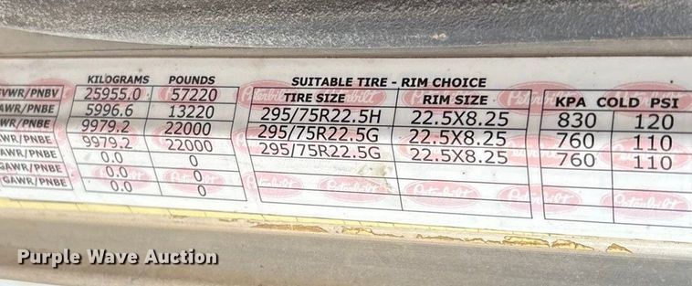 image for item EU4887 2012 Peterbilt 367 cotton module transport truck