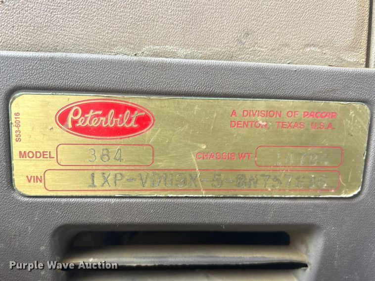 image for item EV2783 2008 Peterbilt 384 semi truck