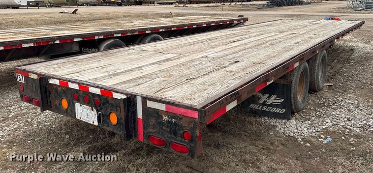 image for item FB0812 2009 Hillsboro Industries flatbed trailer