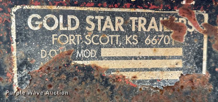 image for item FB0813 1994 Gold Star equipment trailer