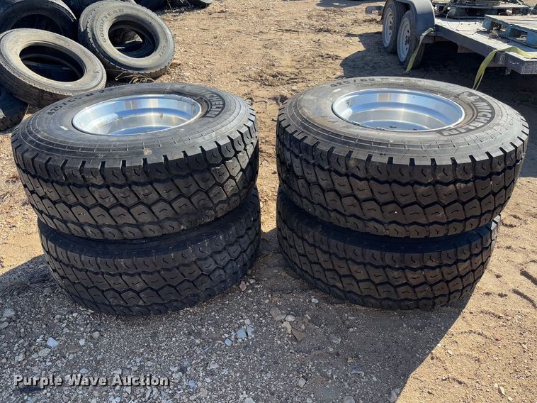 image for item FB3146 (4) Michelin 425/65R22.5 tires and wheels