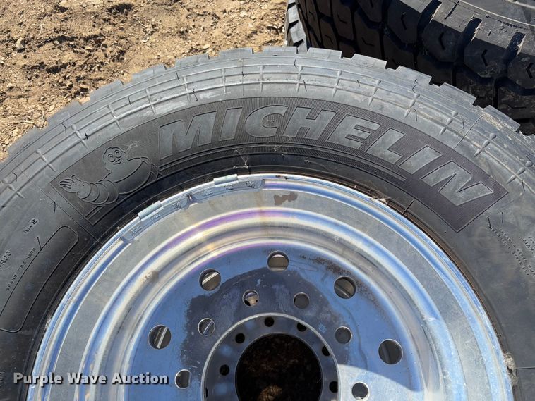 image for item FB3146 (4) Michelin 425/65R22.5 tires and wheels