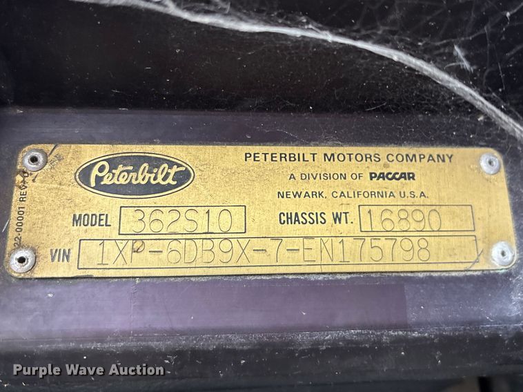 image for item FB3565 1984 Peterbilt 362 semi truck