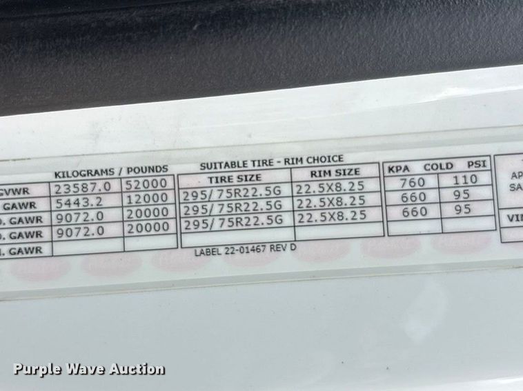 image for item FB3566 2022 Peterbilt 579 semi truck