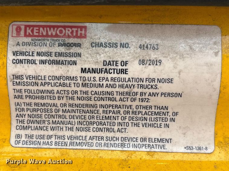 image for item FB5500 2020 Kenworth T680 semi truck