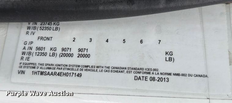 image for item FB7967 2014 International 4300 box truck