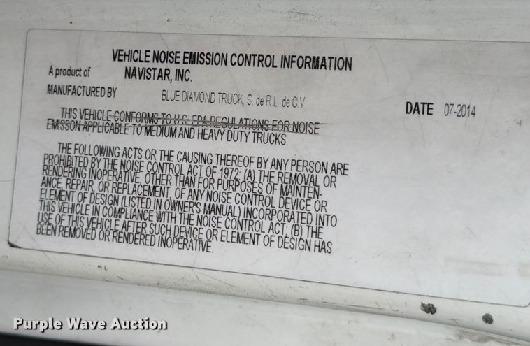 image for item FB7968 2015 International 4300 box truck