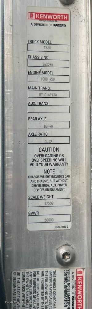 image for item FC5040 2013 Kenworth T660 semi truck