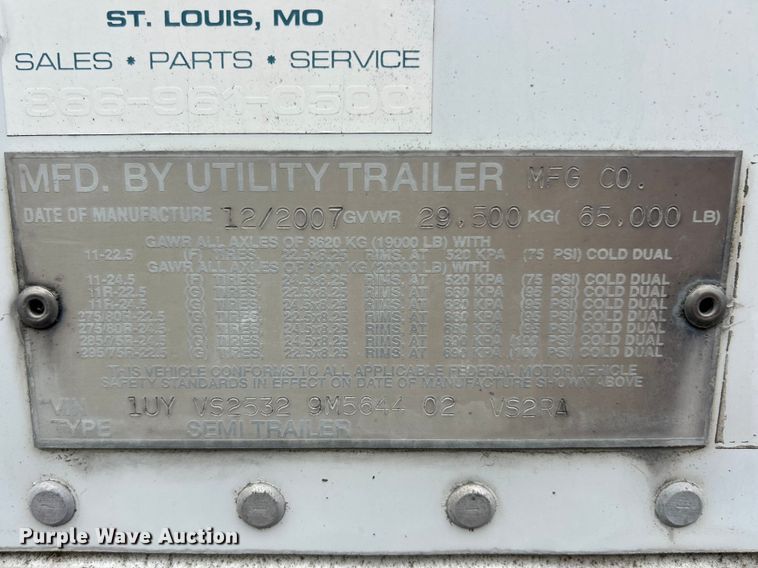 image for item FC5129 2009 Utility refrigerated van trailer