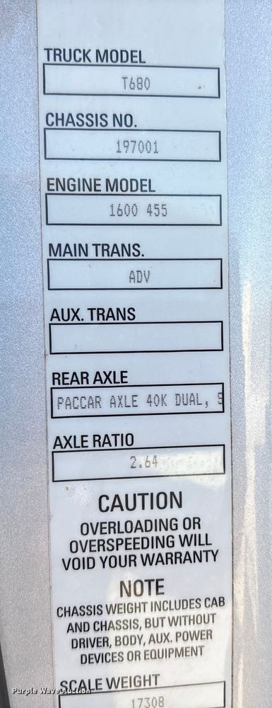 image for item FG2693 2018 Kenworth T680 semi truck