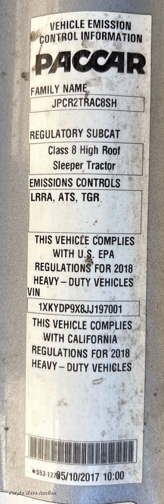 image for item FG2693 2018 Kenworth T680 semi truck