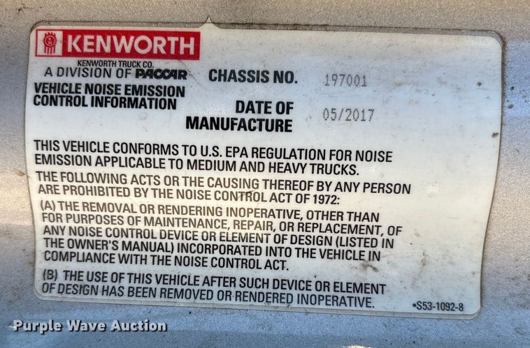 image for item FG2693 2018 Kenworth T680 semi truck