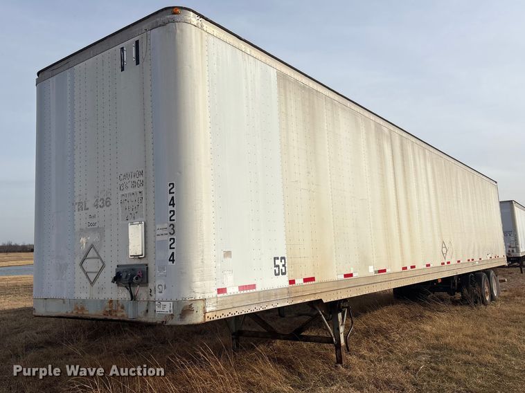 image for item FI0147 1998 Pine dry van trailer