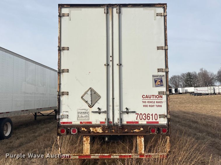 image for item FI0149 2007 Wabash dry van trailer