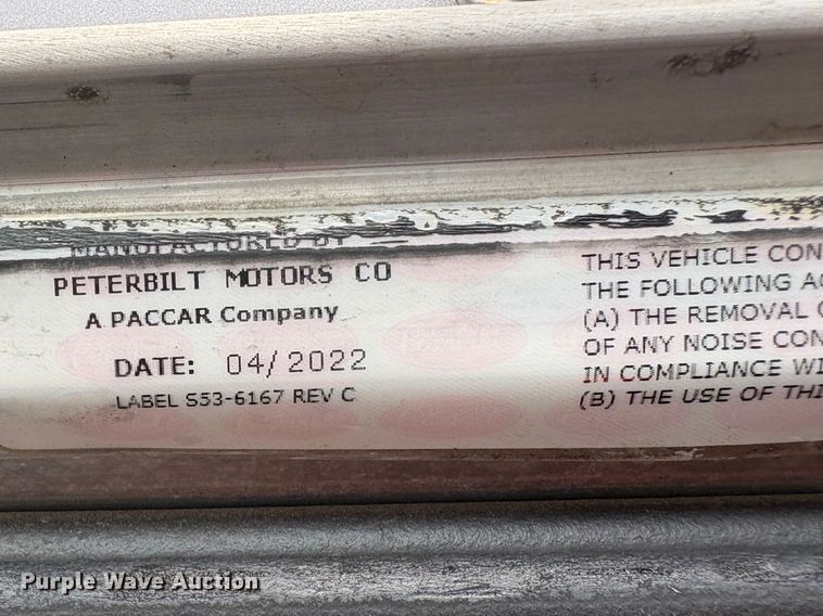 image for item YA2553 2023 Peterbilt 389 semi truck