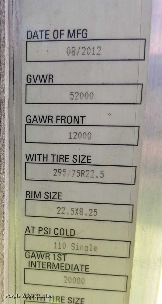 image for item YA2555 2013 Kenworth T6 Series semi truck