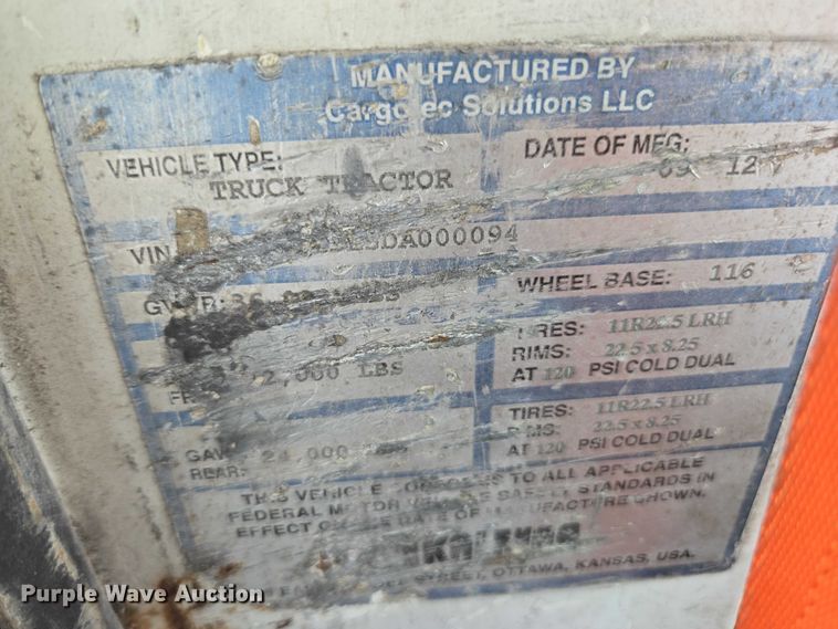 image for item YA2680 2013 Kalmar Ottawa yard truck