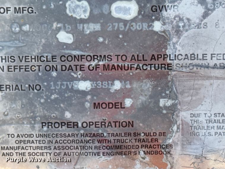 image for item YA2682 1995 Wabash dry van trailer