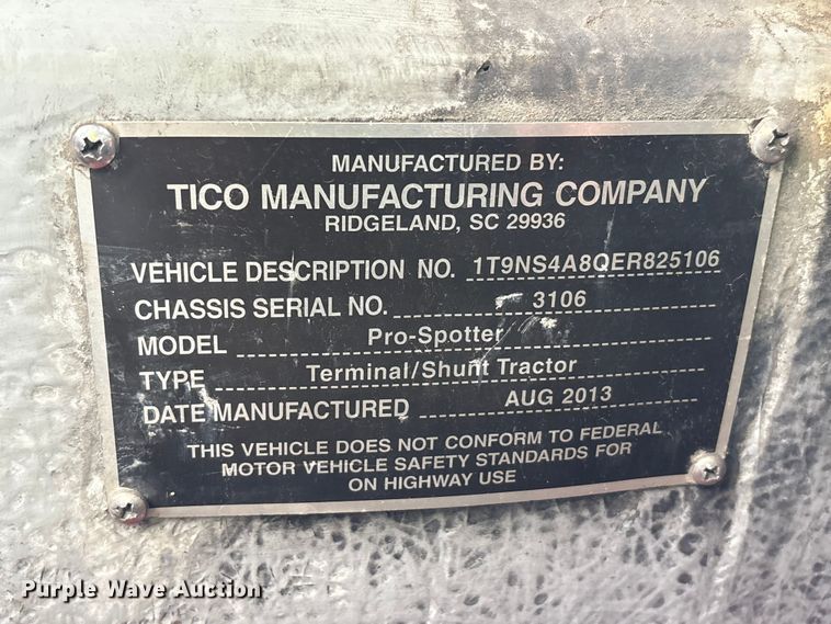 image for item YA2797 2014 Tico Pro-Spotter yard truck