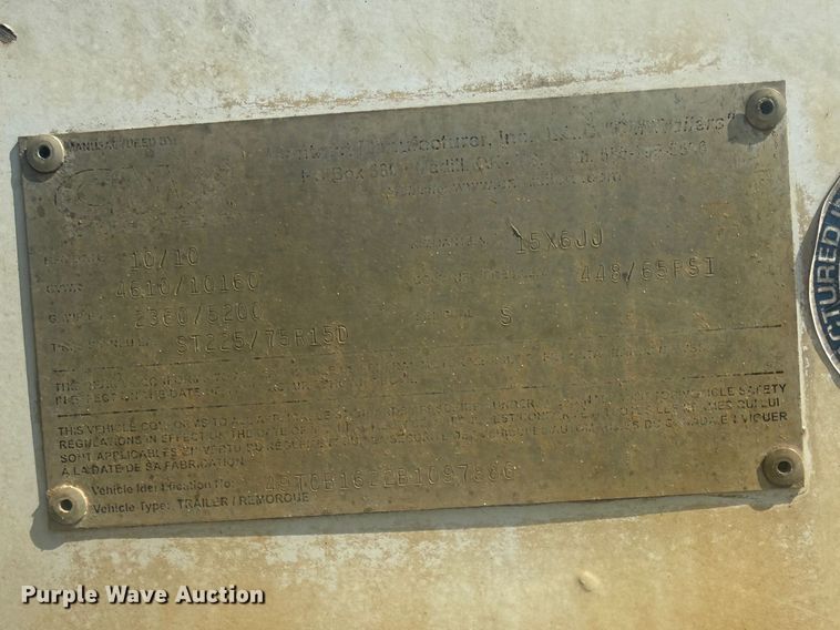 image for item DO8461 2011 Contract Manufacturer Trailers enclosed cargo trailer