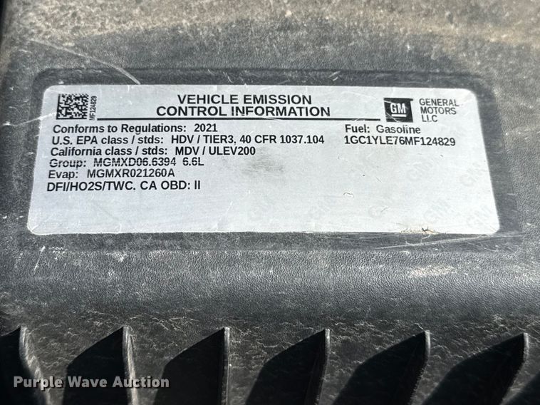 image for item DO8462 2021 Chevrolet Silverado 2500HD Crew Cab pickup truck