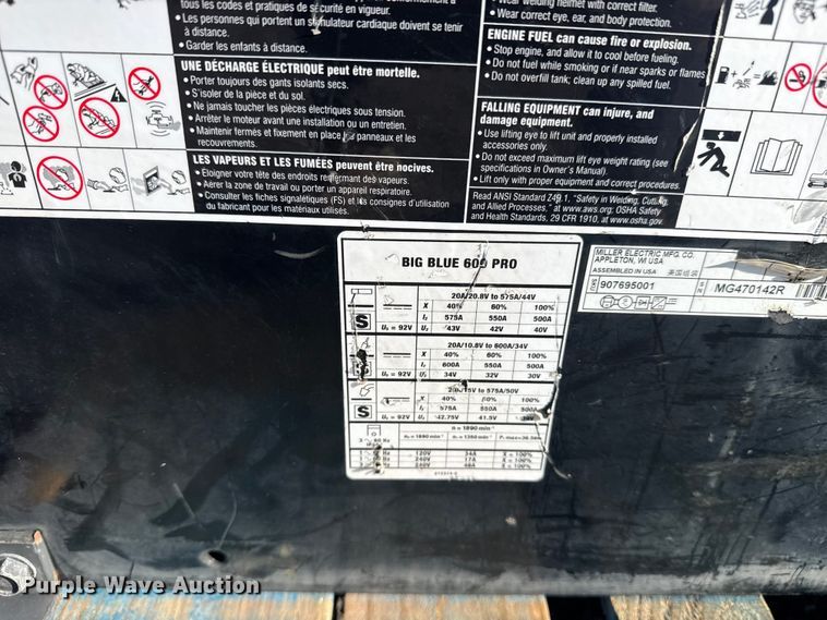 image for item DO8474 Miller Big Blue 600 Pro welder
