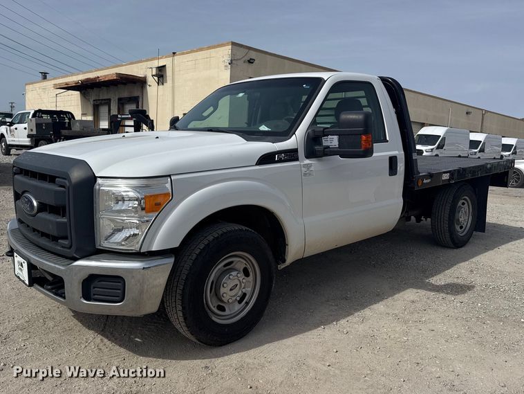 2012 Ford F250 Super Duty XL flatbed pickup truck