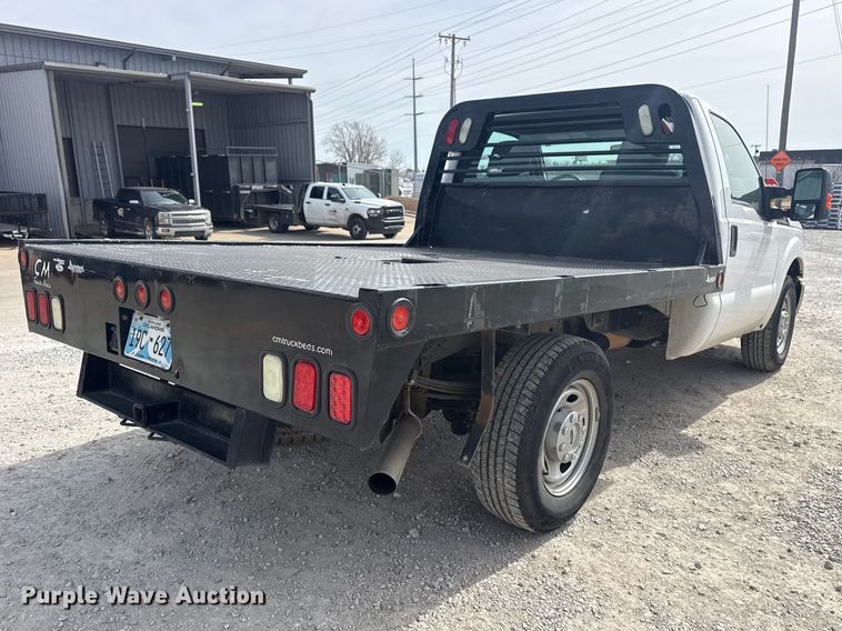 image for item DQ4347 2012 Ford F250 Super Duty XL flatbed pickup truck