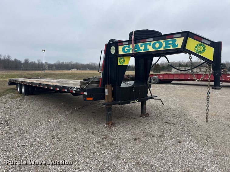 image for item DQ4369 2022 Gator Made 35+5 Gooseneck 30k equipment trailer
