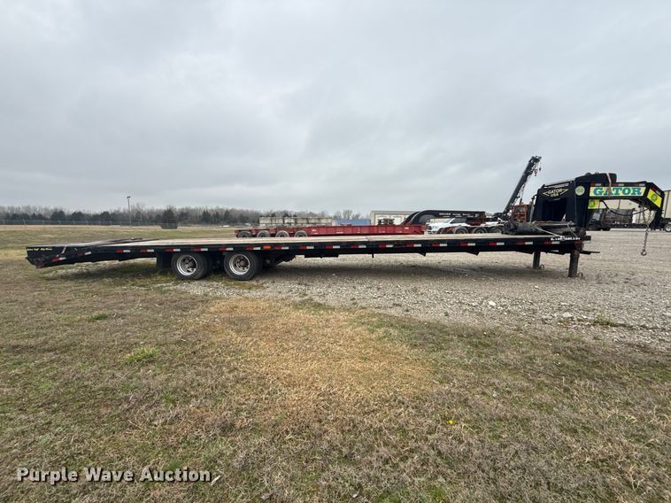 image for item DQ4369 2022 Gator Made 35+5 Gooseneck 30k equipment trailer