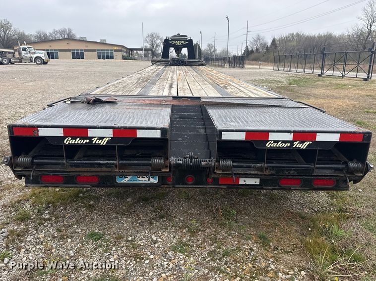 image for item DQ4369 2022 Gator Made 35+5 Gooseneck 30k equipment trailer