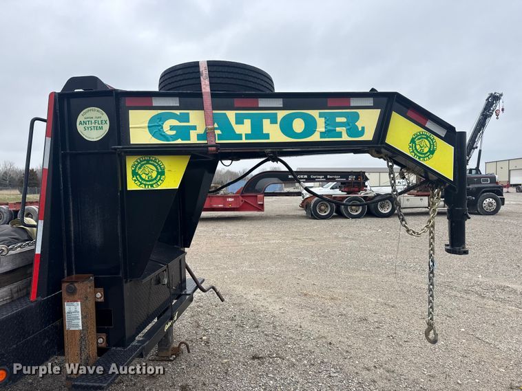 image for item DQ4369 2022 Gator Made 35+5 Gooseneck 30k equipment trailer