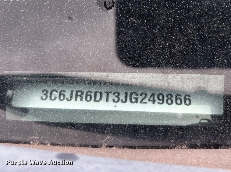 image for item DT0056 2018 RAM 1500 pickup truck