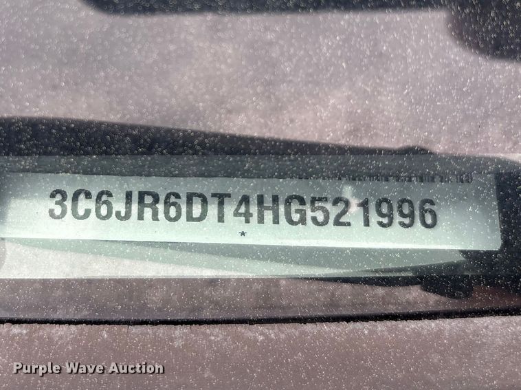 image for item DT0057 2017 RAM 1500 pickup truck