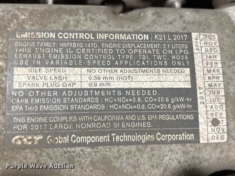 image for item DT2853 2017 UniCarriers PF50 forklift