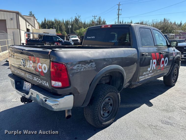 image for item DU0394 2018 RAM 2500 pickup truck