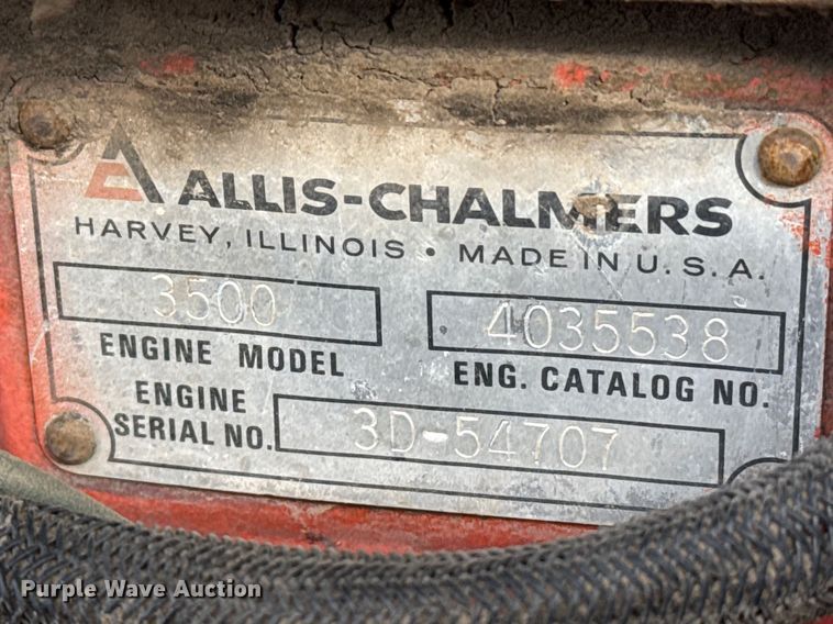 image for item DZ5222 Allis Chalmers 3500 engine