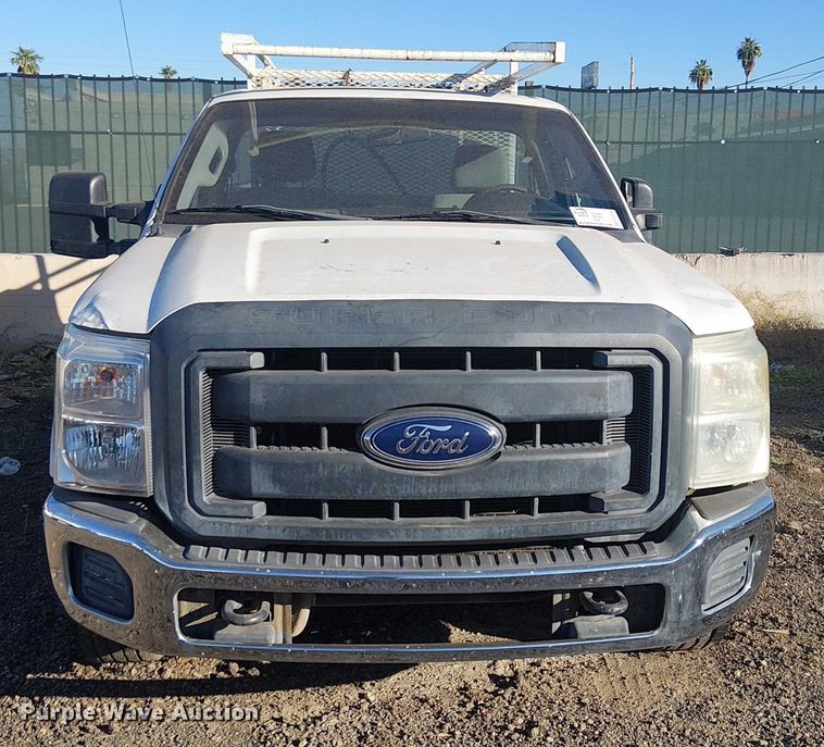 image for item EC1292 2015 Ford F250 Super Duty XL utility bed pickup truck