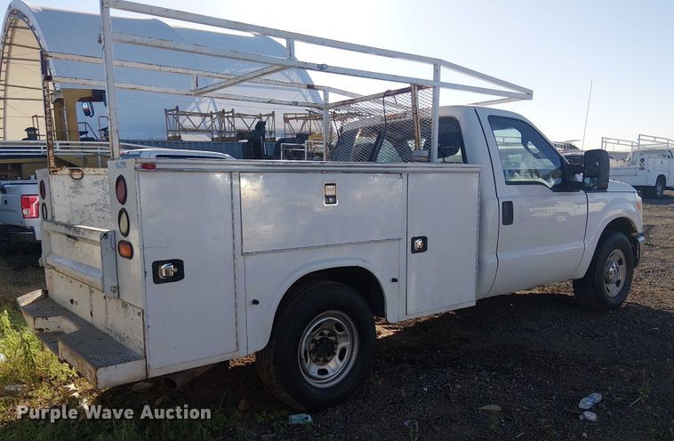 image for item EC1292 2015 Ford F250 Super Duty XL utility bed pickup truck