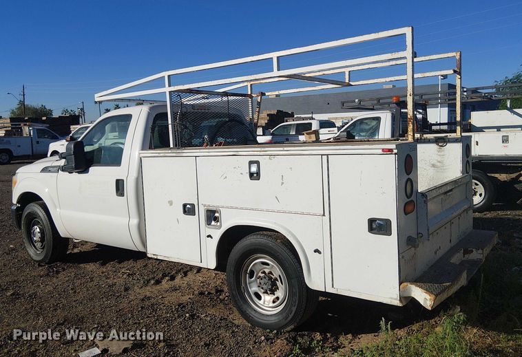 image for item EC1292 2015 Ford F250 Super Duty XL utility bed pickup truck