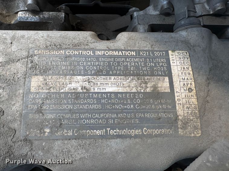 image for item EC8271 2017 UniCarriers PF50 forklift