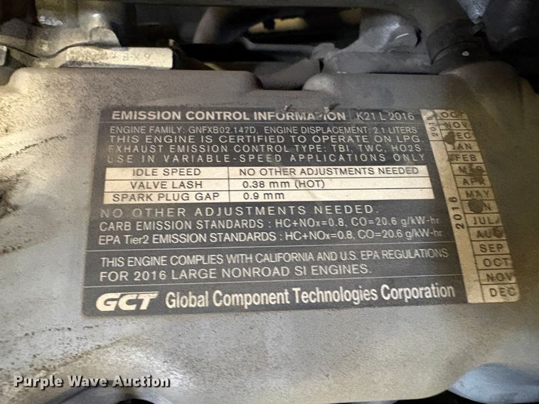 image for item EC8276 2016 UniCarriers PF50 forklift