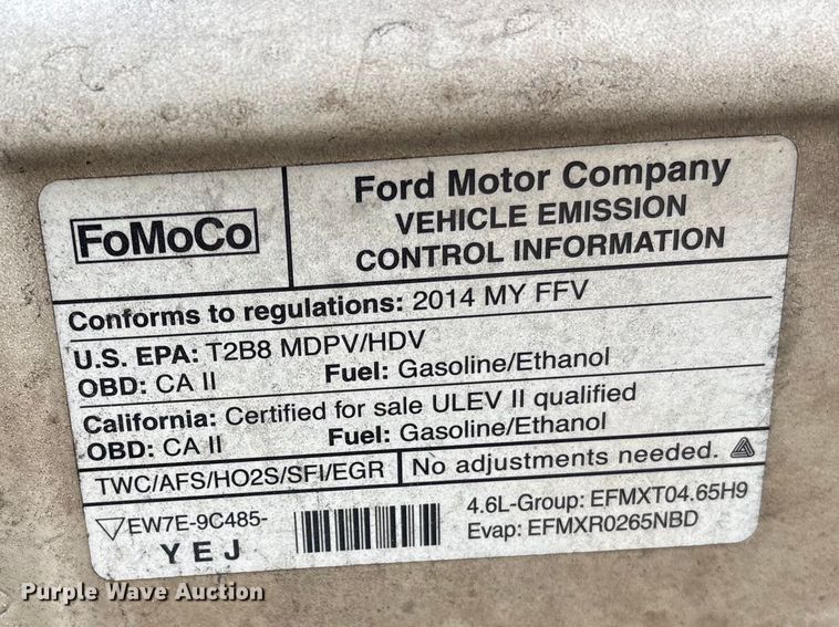 image for item EF1008 2014 Ford E150 van