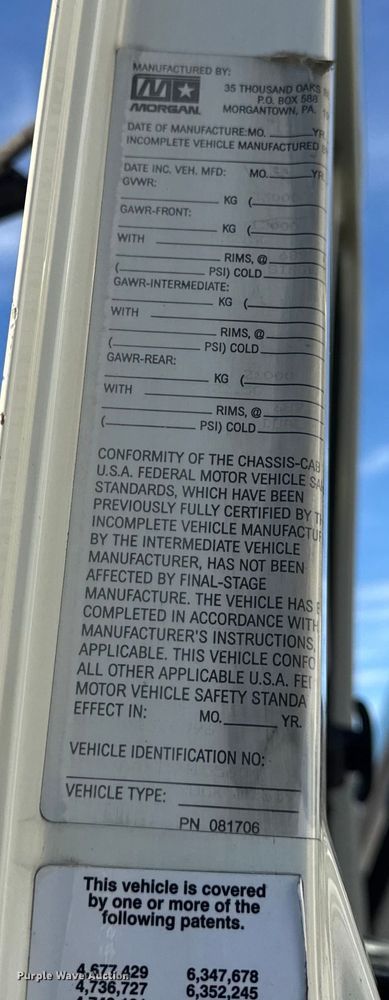 image for item EF2310 2005 International 4300 box truck