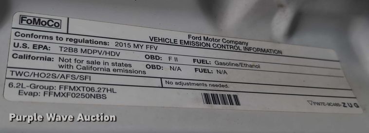 image for item EG2751 2015 Ford F350 Super Duty utility bed pickup truck