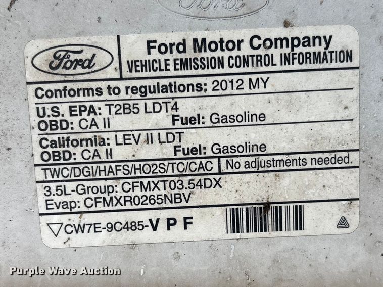 image for item EM5031 2012 Ford F150 Ext. Cab pickup truck