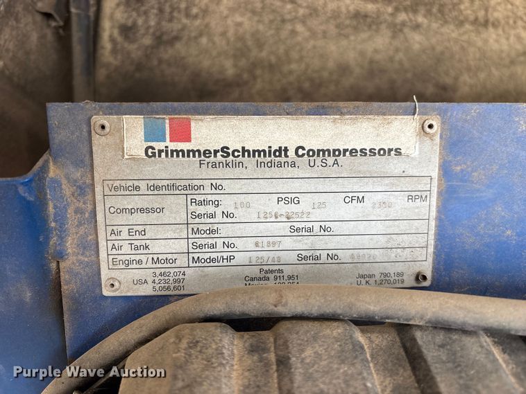 image for item EO4015 GrimmerSchmidt 125 air compressor