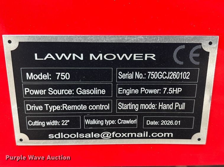 image for item EO4027 Capton 750 remote control lawn mower