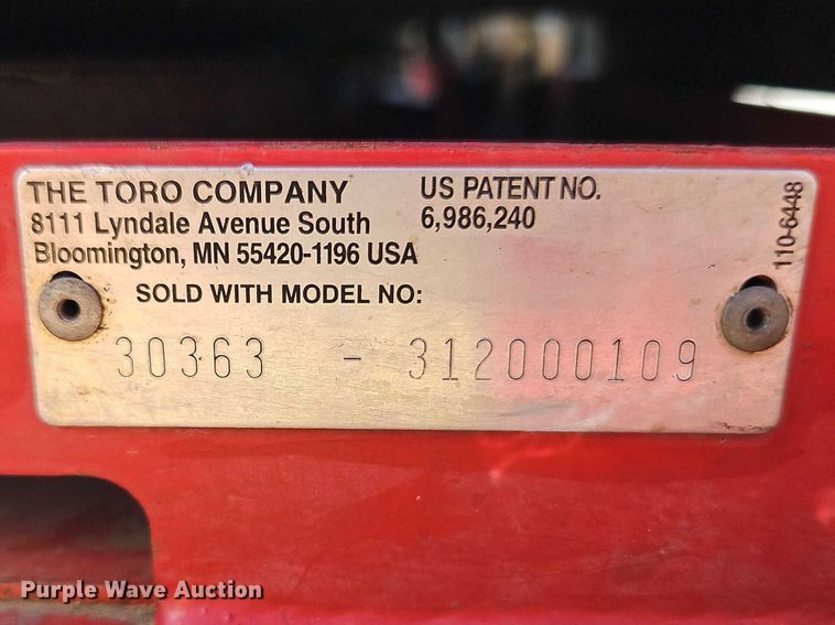 image for item EO7080 Toro Groundsmaster 7210 with Polar Trac system