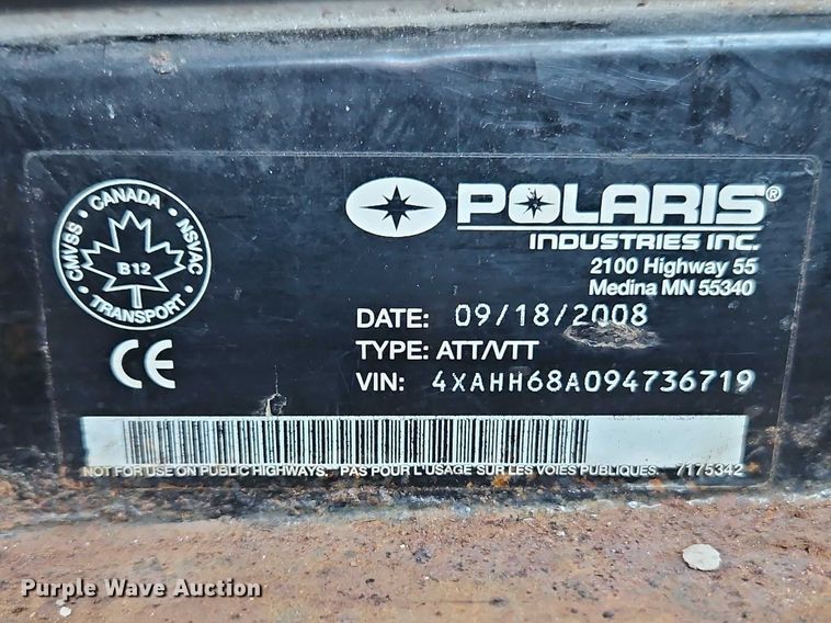 image for item EO7081 2009 Polaris Ranger 700 EFI utility vehicle